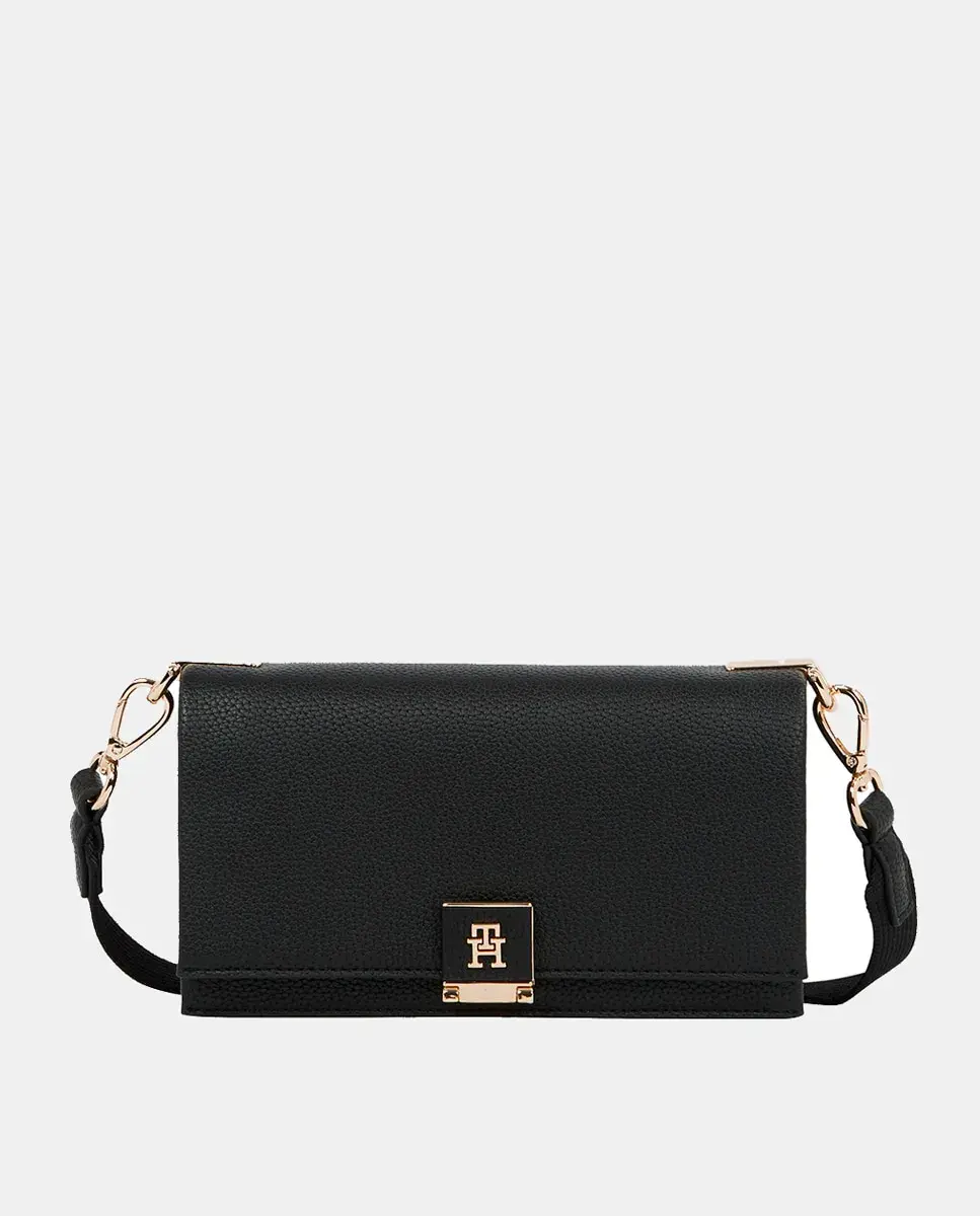 

Черная мини-сумка через плечо Tommy Hilfiger