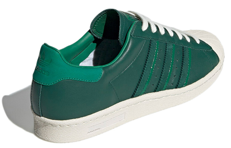Кроссовки для скейтбординга Superstar Series мужские, низкие, зеленые Adidas Originals — фото 4