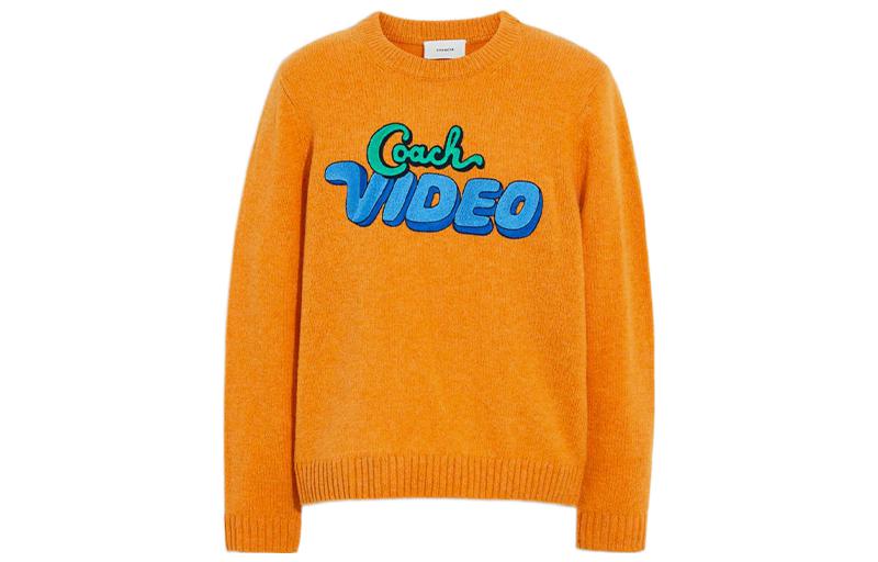 

COACH Свитер мужской Orange Crew Neck Moderate Others