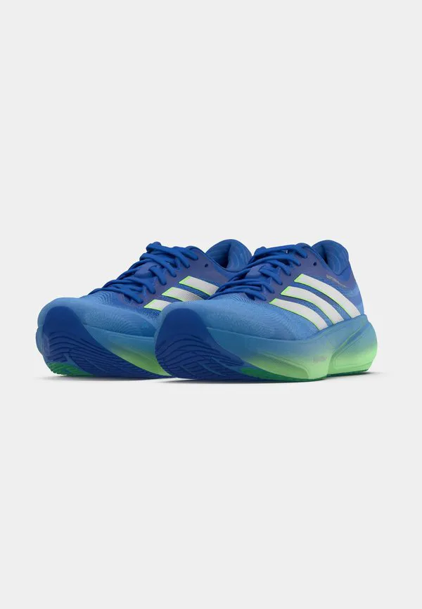 Кроссовки для бега по шоссе supernova solution 3 Adidas Performance, Lucky Blue/Silver-Coloured Metallic/Lime Burst — фото 3