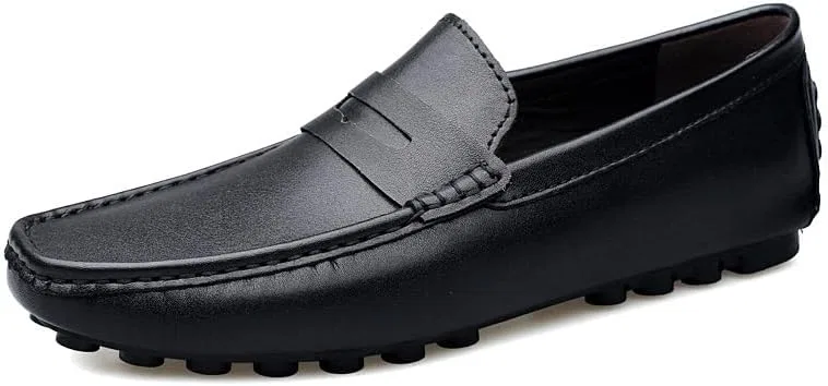 Лоферы Leather Penny Loafer Shoes, Black SayfuR — фото 2