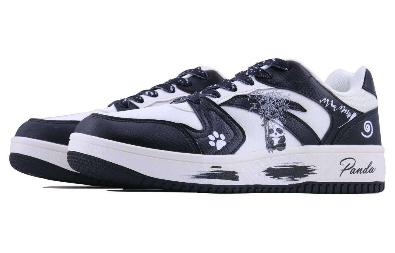 Кроссовки ANTA Skateboarding Shoes Men Low-top Black, белый — фото 2