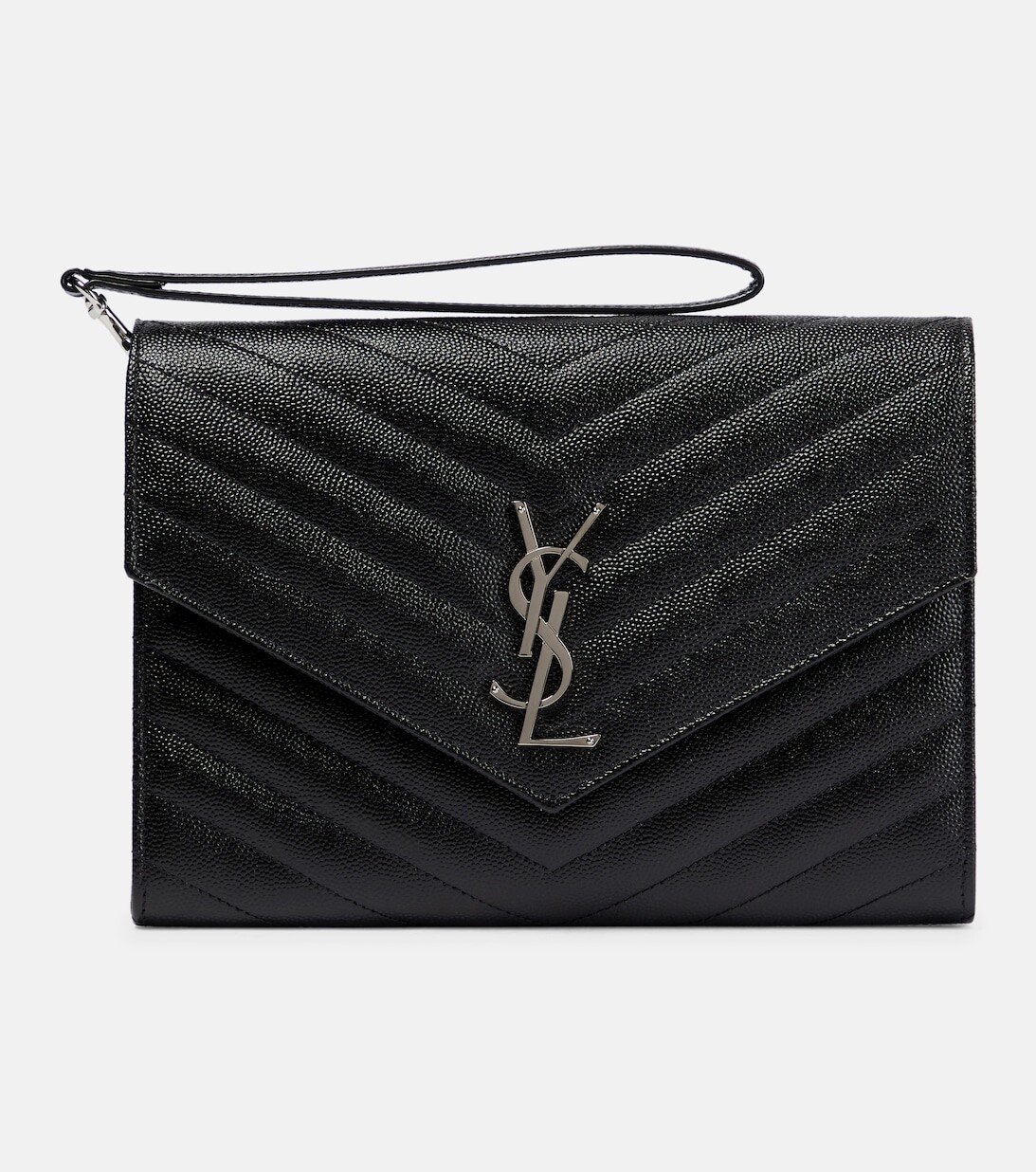 

Кожаный клатч Cassandre Saint Laurent, черный