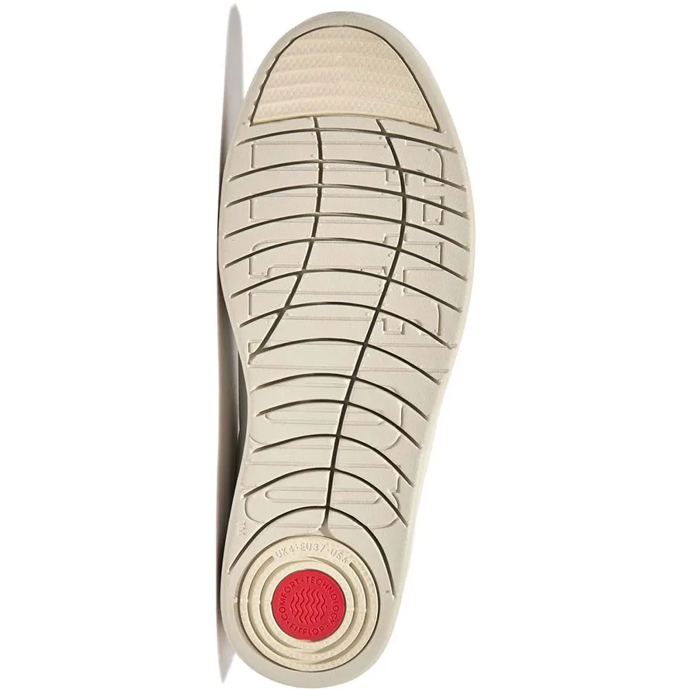Кроссовки Fitflop Rally Leather Panel, белый — фото 2