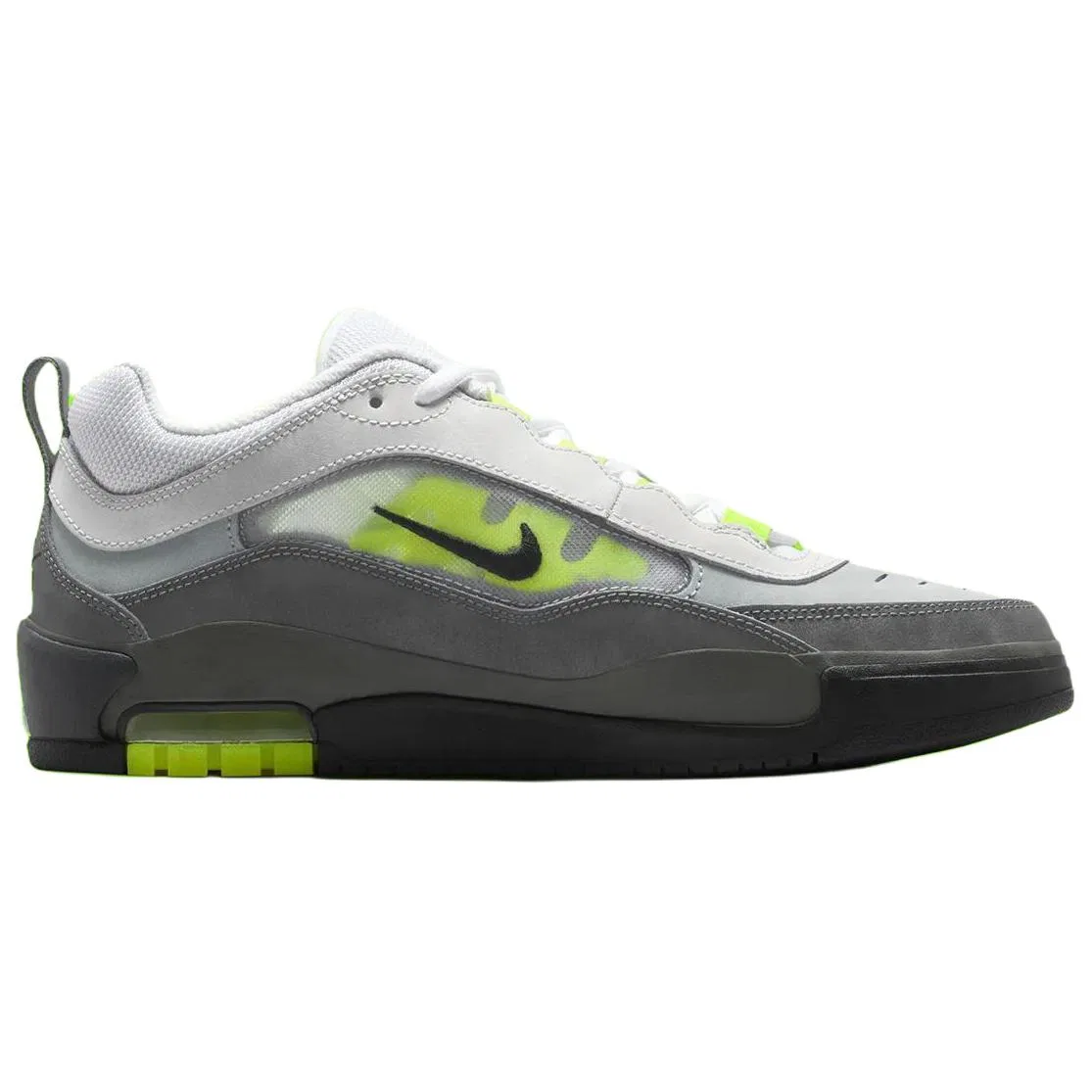 Кроссовки скейтбординг Air Max Ishod Nike серо-черные — фото 3