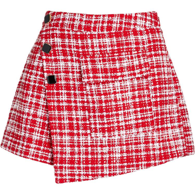 

Повседневная короткая юбка женская красная Self-portrait