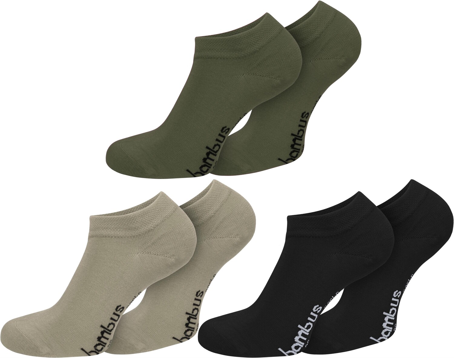 

Носки normani 6 шт Bambus Gesundheits Sneakers, цвет Oliv/Khaki/Schwarz
