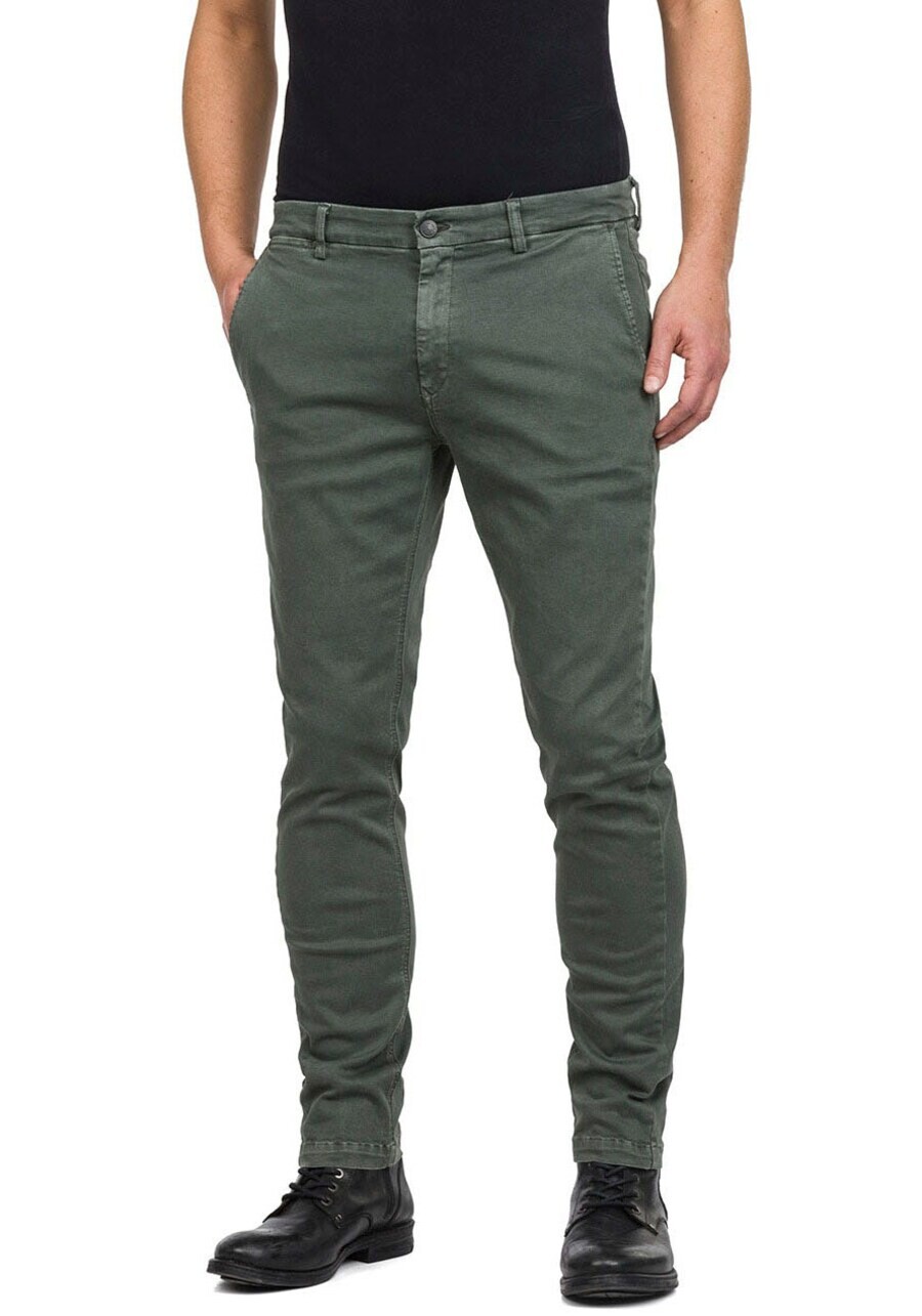 

Брюки REPLAY Slim fit Chino Pants Zeumar, темно-зеленый