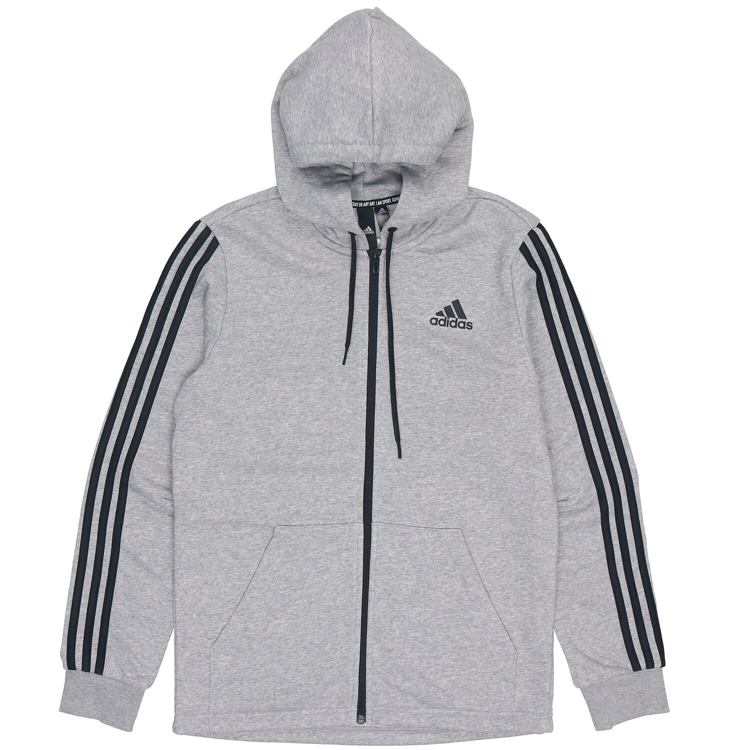 Adidas Куртка мужская средняя серый меланж, Medium Heather Gray — фото 2