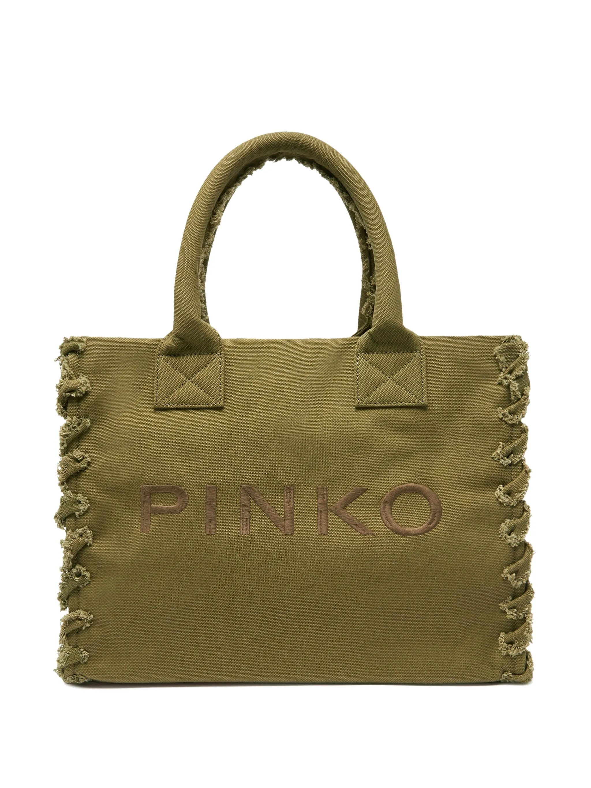 

Сумка-тоут с вышивкой Pinko, зеленый