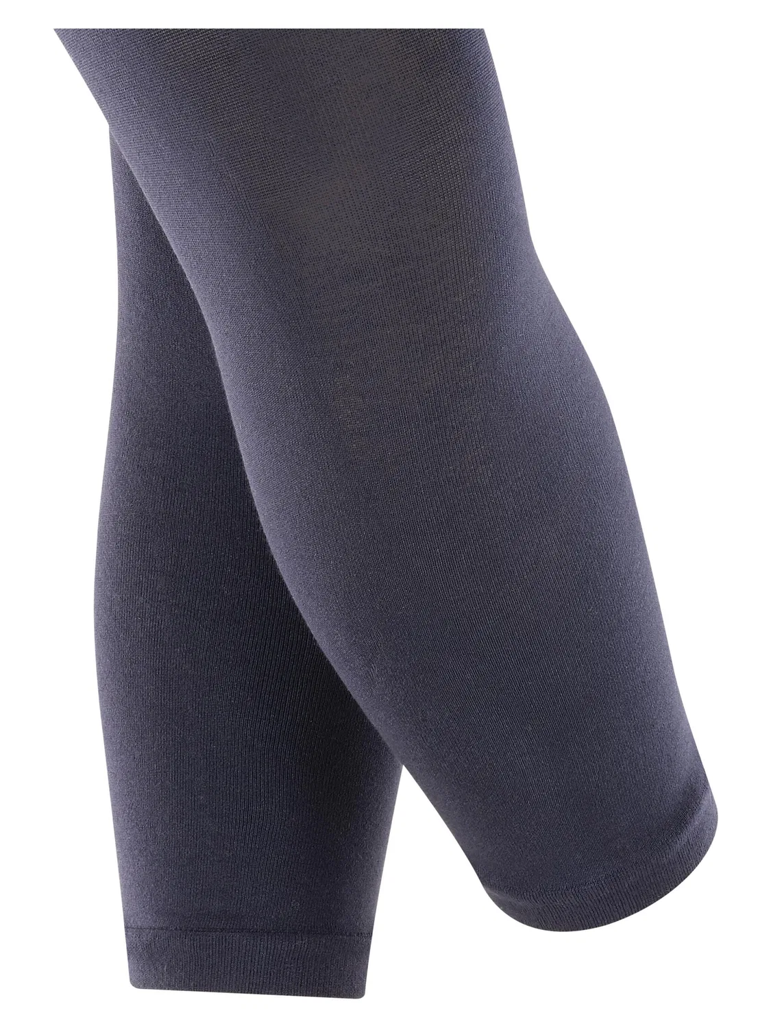 Узкие леггинсы Falke Cotton Touch темно-синего цвета — фото 3