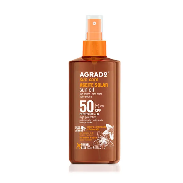 

Солнцезащитное масло SPF 50 Sun Oil Agrado, 100 ml