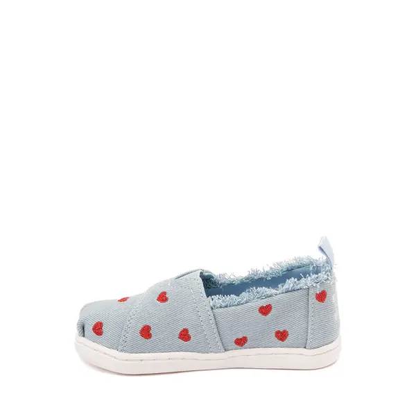 

Слипоны TOMS Alpargata Slip-On Casual Shoe, цвет Denim Hearts