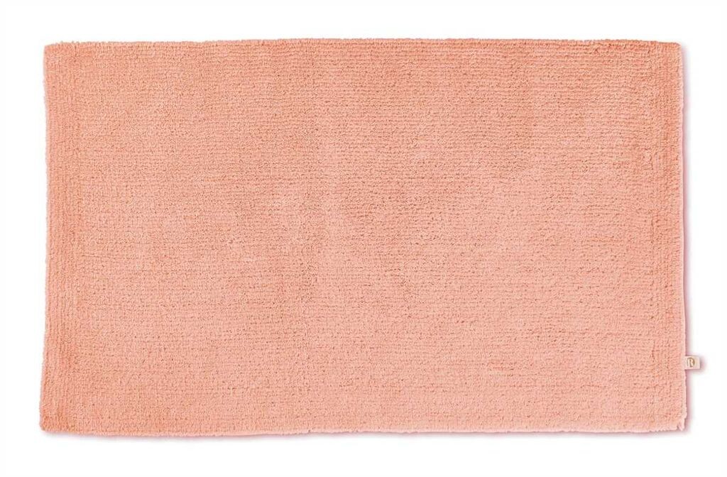 

Квадратный коврик для ванной Rhomtuft Pur 50 x 75 см, цвет персиковый