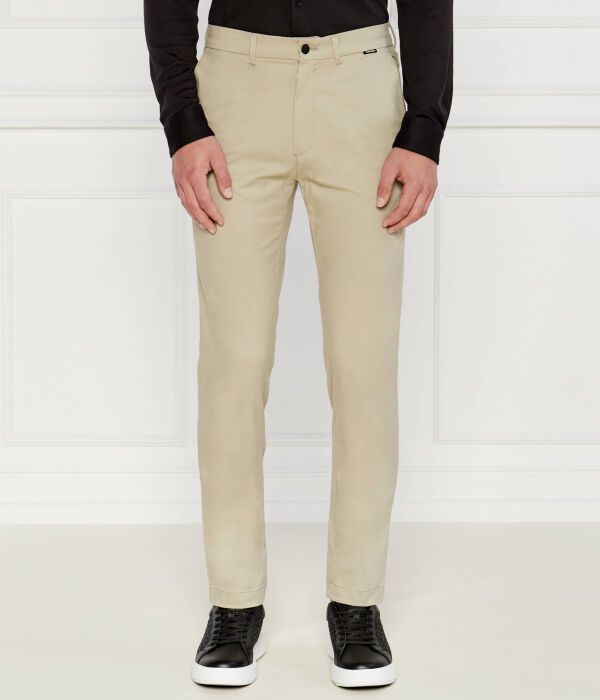 

Современные брюки-чинос Slim fit Calvin Klein, желтый