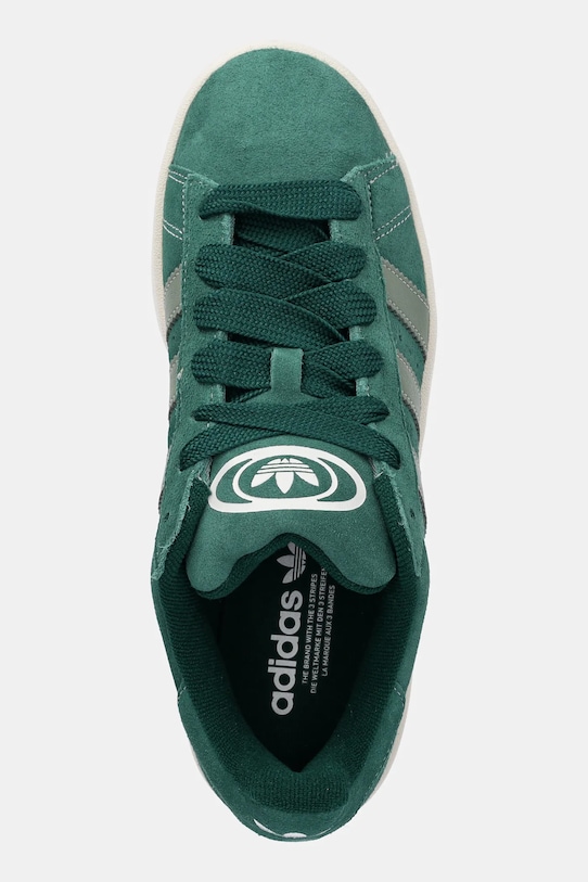 Замшевые кроссовки CAMPUS 00s Adidas Originals, зеленый — фото 4