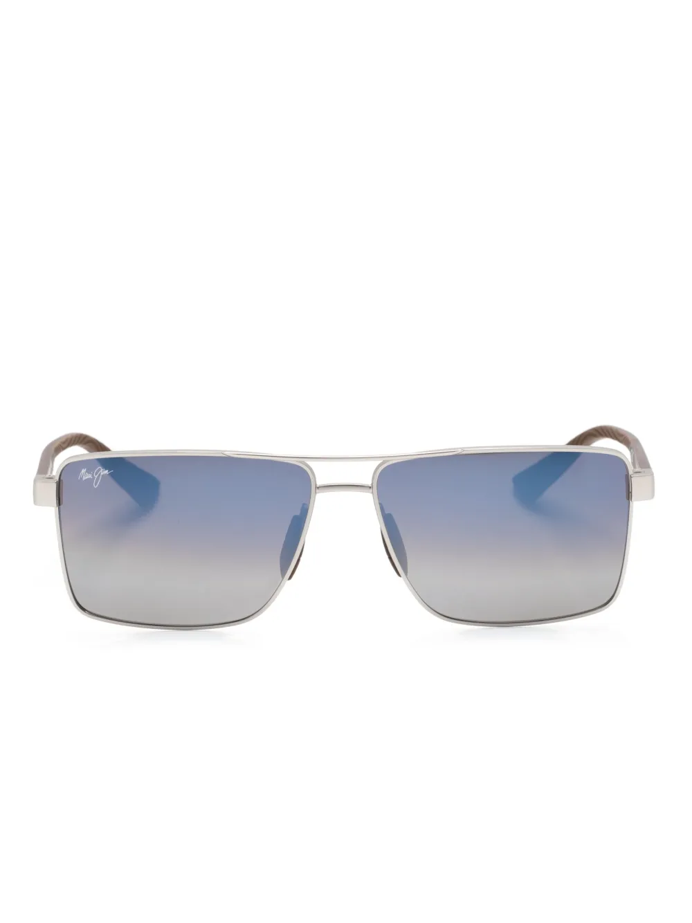 

Солнцезащитные очки Piha в прямоугольной оправе Maui Jim, серебяный