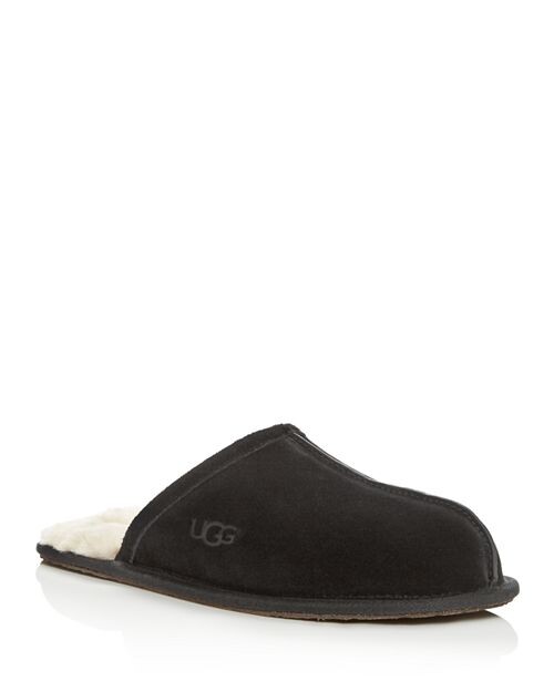 

Мужские тапочки-потертости UGG, цвет Black