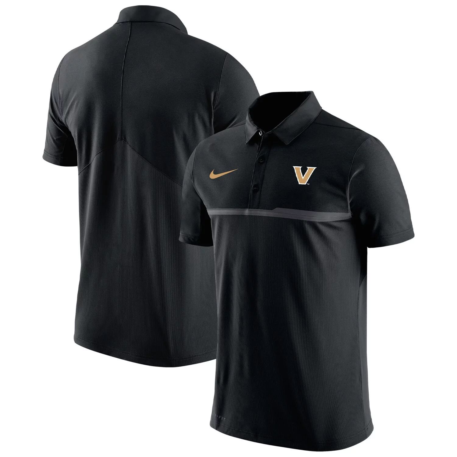 

Мужская футболка-поло Vanderbilt Commodores 2023 Coaches Performance черного цвета Nike, Черный, Мужская футболка-поло Vanderbilt Commodores 2023 Coaches Performance черного цвета Nike