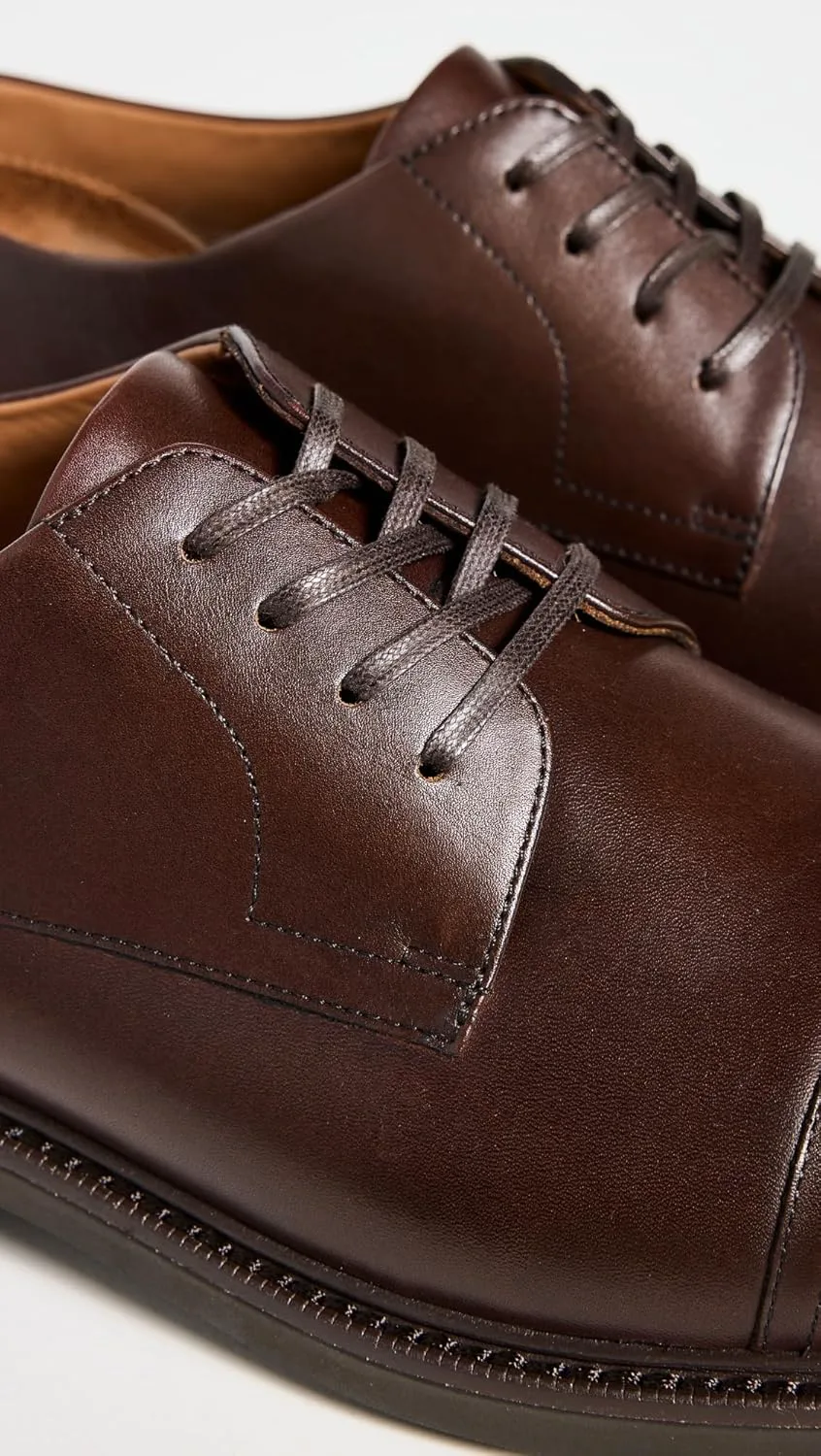 Мужские классические туфли POLO RALPH LAUREN Asher Captoe, коричневый — фото 3