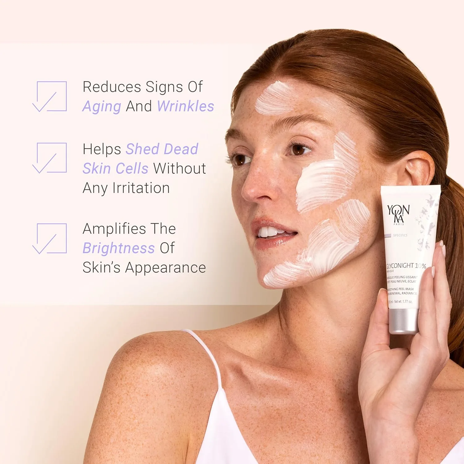 Маска для лица Yonka — Yon-Ka Glyconight % Peel Masque - антивозрастная , способствующая обновлению кожи, 50.18 г — фото 2