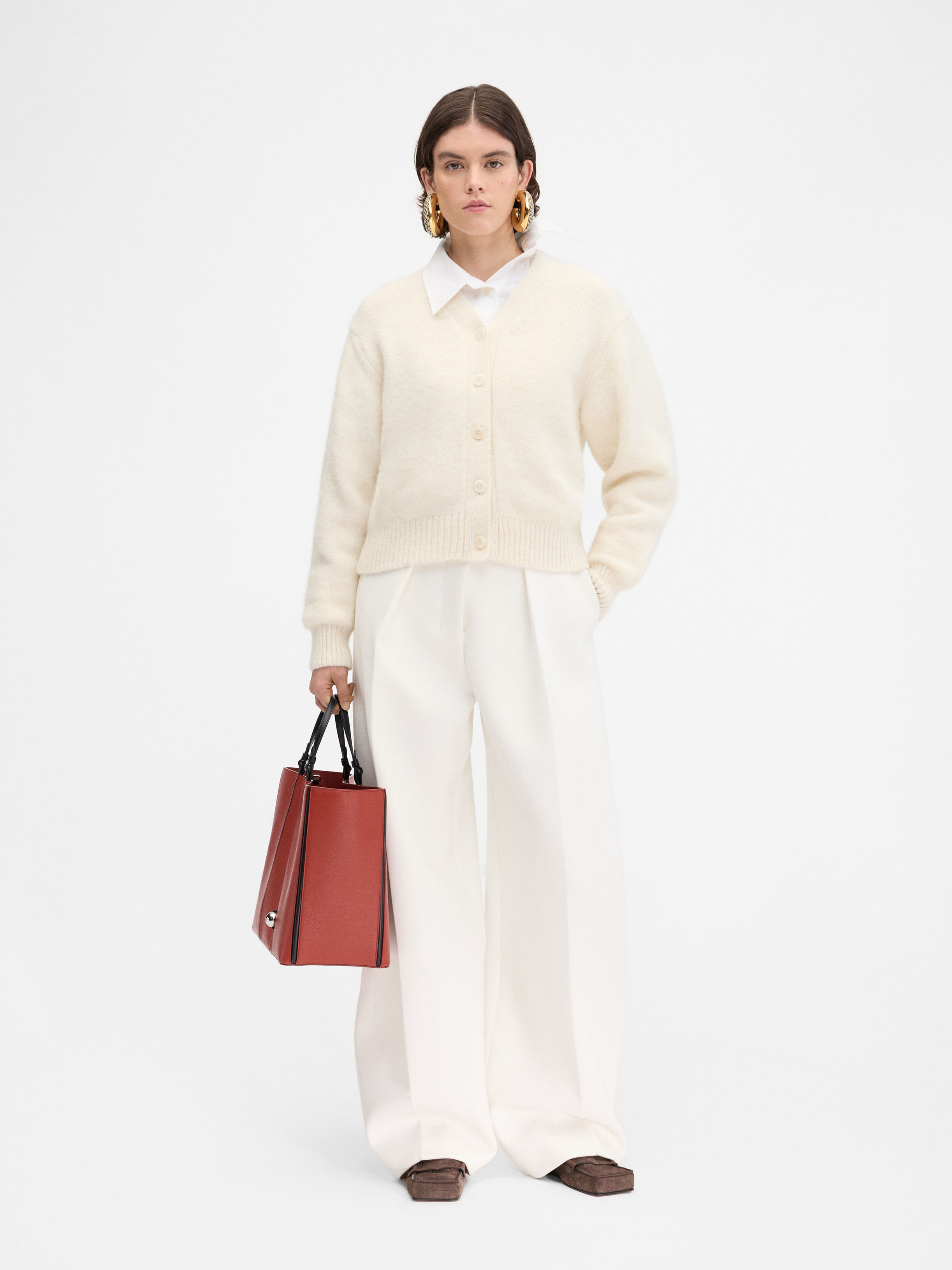 

Фирменный кардиган JACQUEMUS The Jacquemus cardigan, светло-бежевый