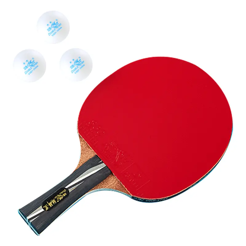 

Ракетка для настольного тенниса DOUBLEFISH All Wood DOUBLE FISH, [competition recommended-kirin черный]straight single racket