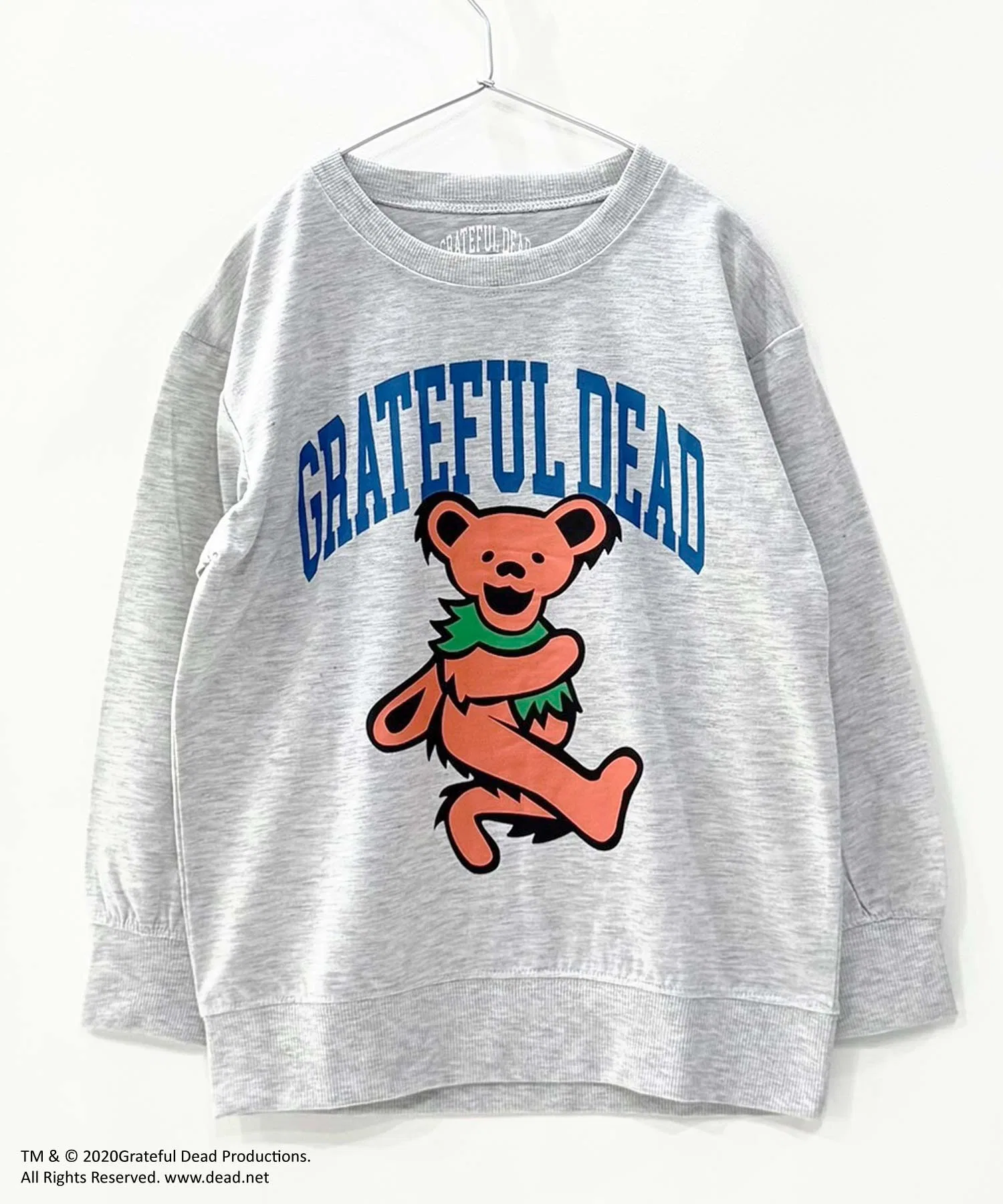 Мини-толстовка GRATEFUL DEAD с крупным принтом из французского махрового трикотажа