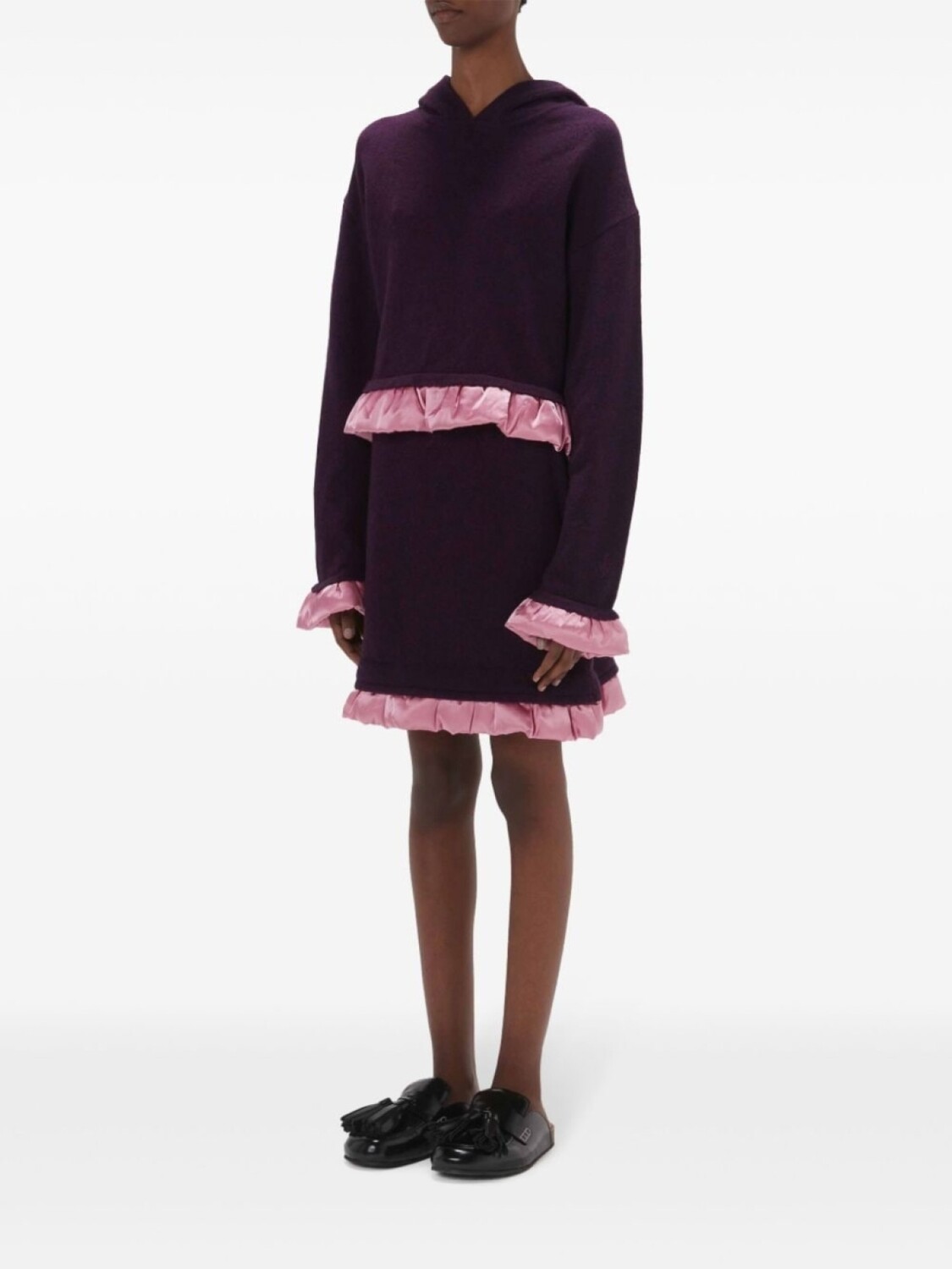 

JW Anderson мини-юбка с атласной отделкой, фиолетовый