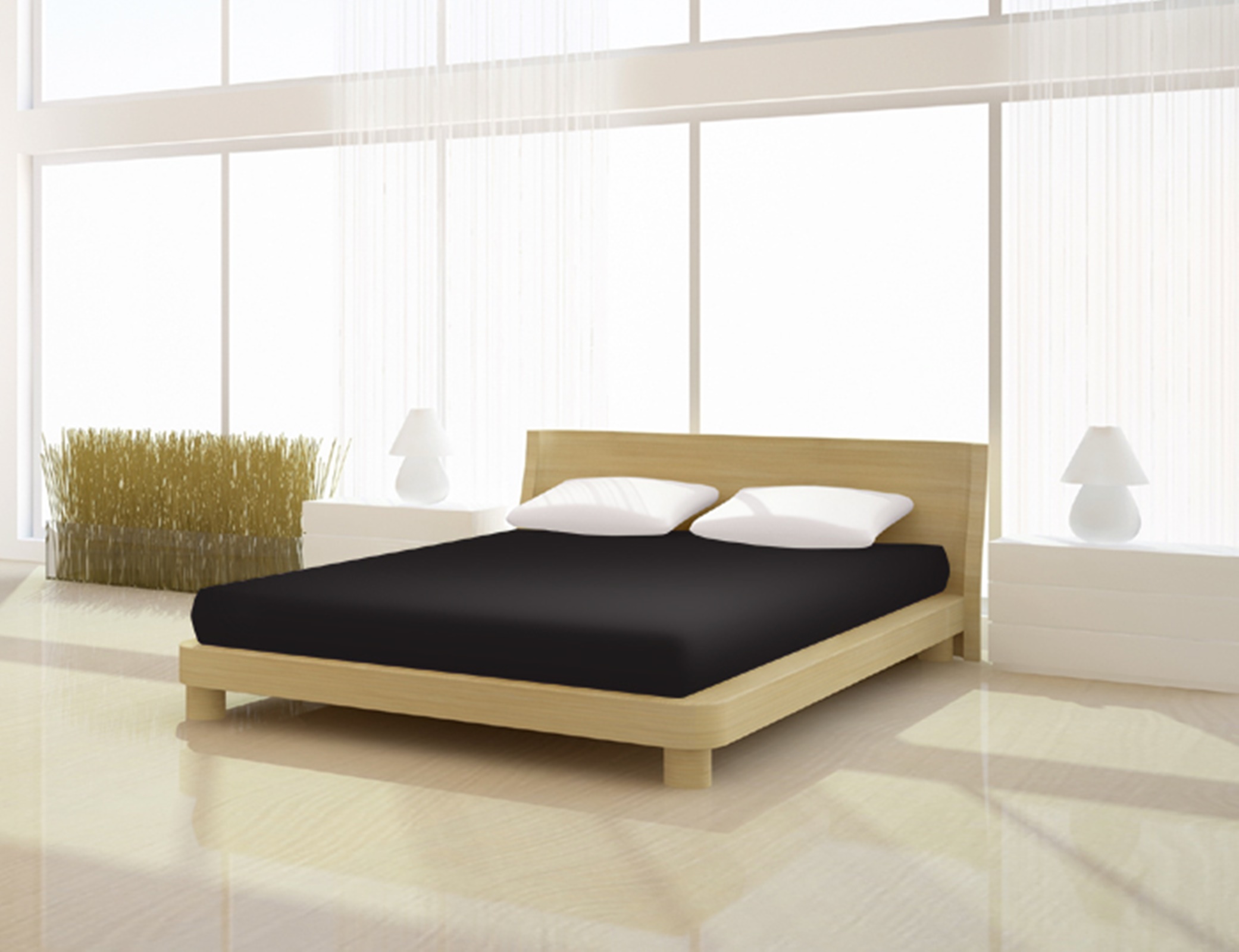 

Простыня Mr.Sandman Topper Full Elastan de luxe 200 x 200 см, черный