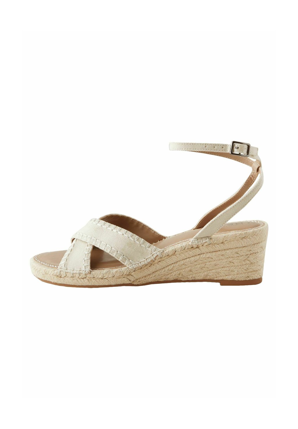 Босоножки на танкетке REGULAR FIT - FOREVER COMFORT CROSS-OVER - Espadrilles Next, цвет Mottled Beige