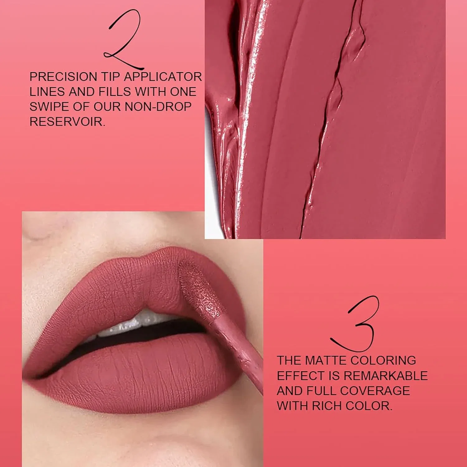 Матовая помада Mud Texture Mud Lip Mud Lip, кремовая, 12 цветов, 04# — фото 4