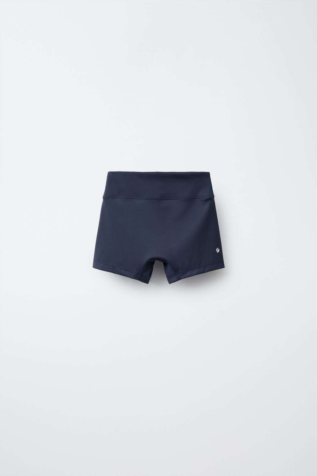 

Спортивные короткие леггинсы ZARA, синий