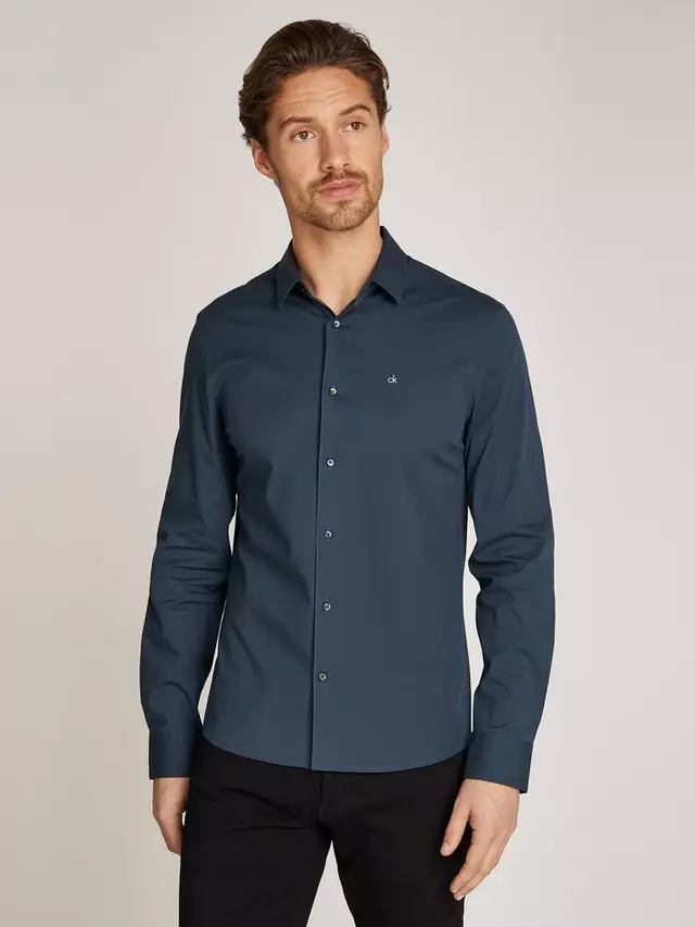

Рубашка Calvin Klein Jeans Poplin Stretch, цвет ink