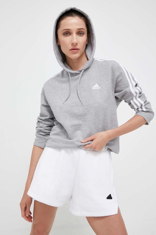 

Хлопковая толстовка Essentials Adidas, серый