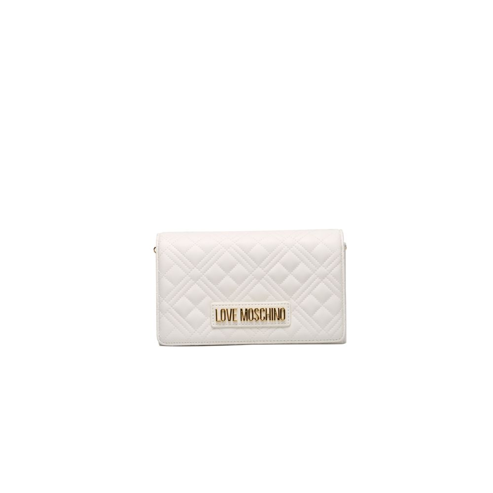 

Белая полиэтиленовая женская сумка через плечо LOVE MOSCHINO