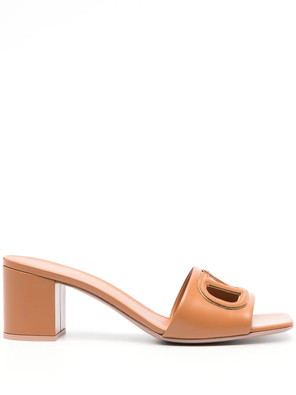 Мюли с логотипом VLogo Signature VALENTINO GARAVANI, коричневый