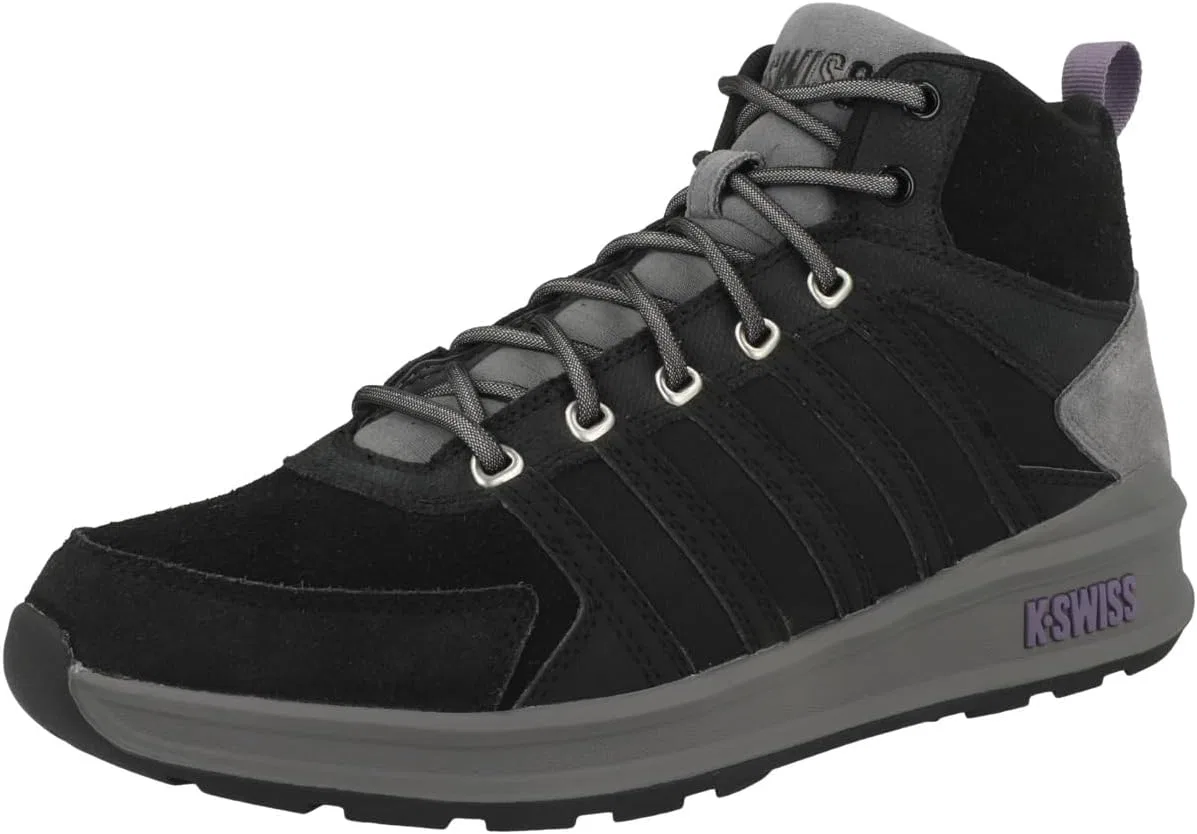 Мужские кроссовки K-Swiss Vista Trainer Midwnt Trainers, Black Charcoal Cadet — фото 4