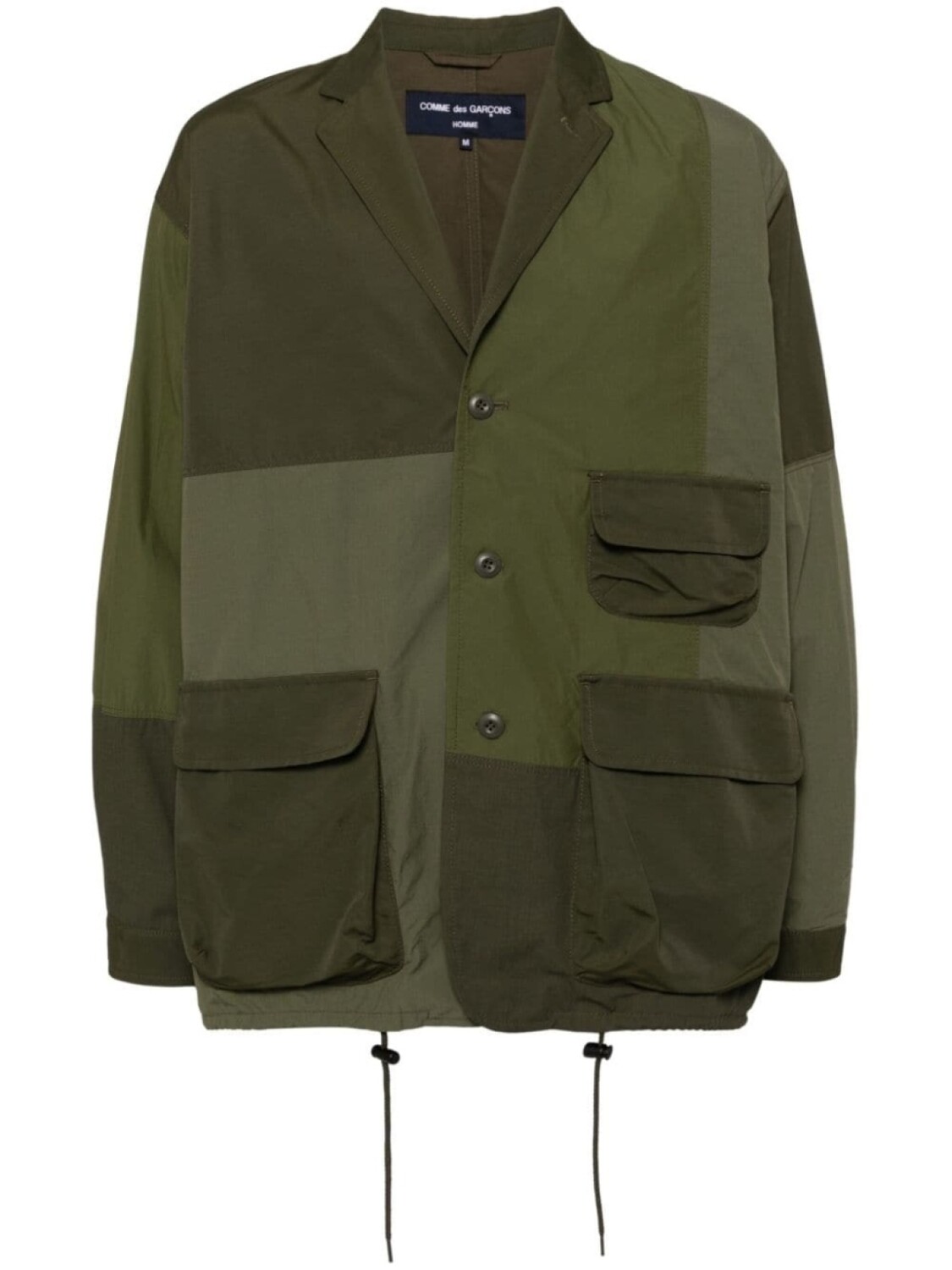

Comme des Garçons Homme спортивная куртка в технике пэчворк, зеленый