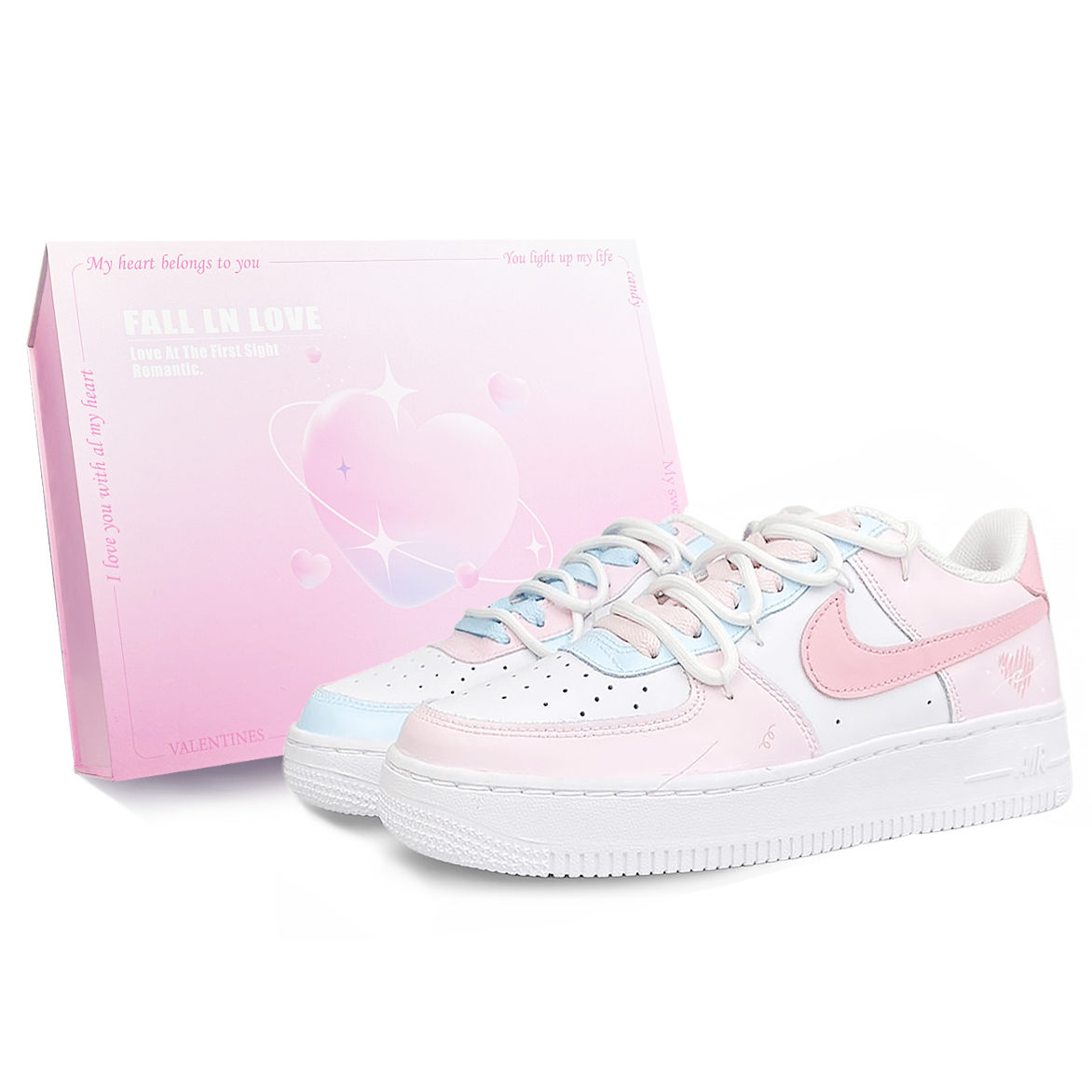 

Кроссовки Air Force 1 LE с низким верхом, амортизирующими, противоскользящими, износостойкими подошвами для детей и подростков Nike, белый