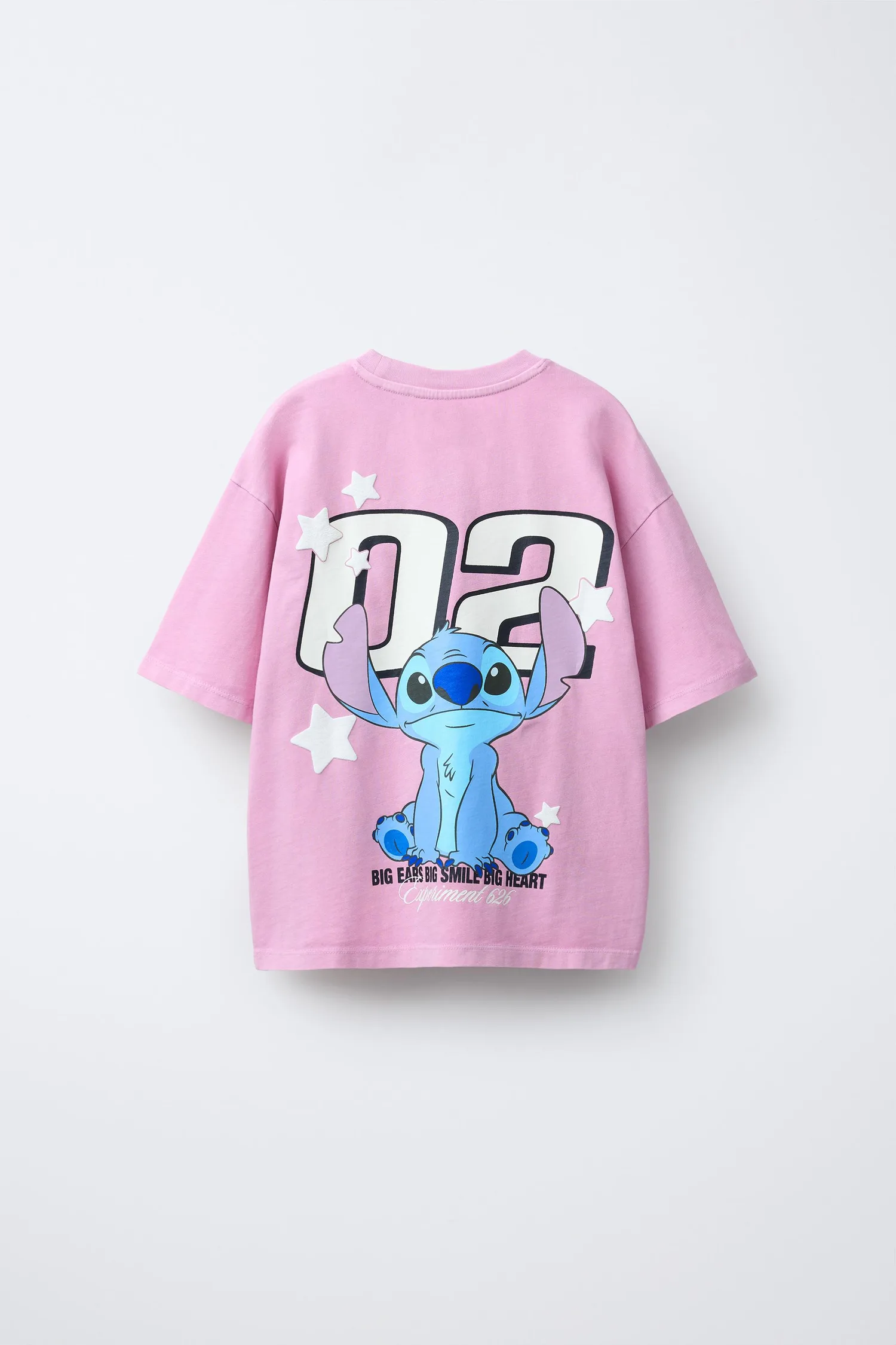 Футболка «лило и стич» disney stars Zara, розовый — фото 2