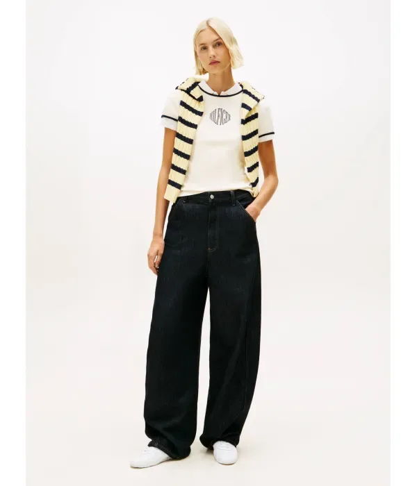 Футболка VARSITY slim fit Tommy Hilfiger, кремовый — фото 2