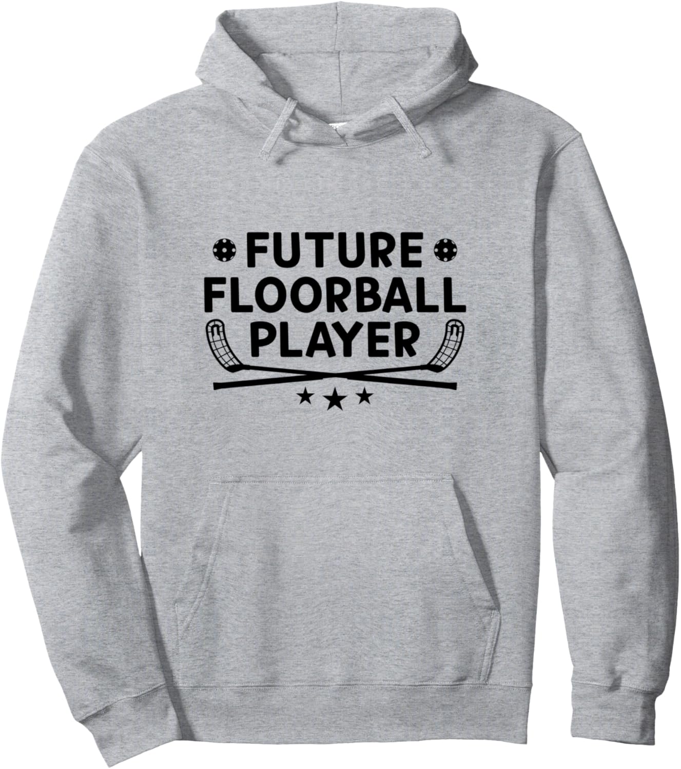 

Худи с надписью «Юный флорболист» Baby Floorball Player Toddler Floorball Player, серый