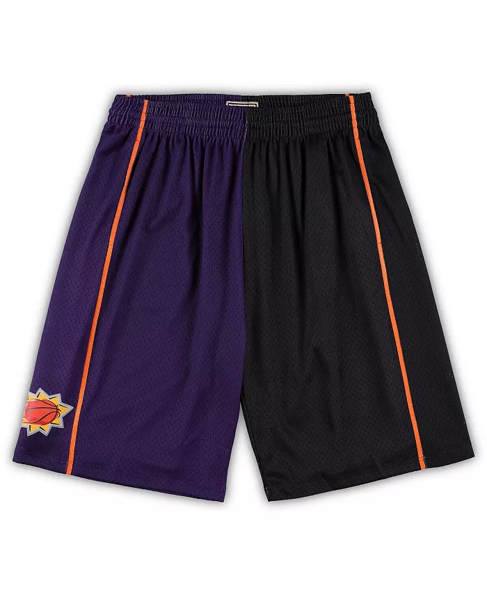 

Мужские шорты Phoenix Suns Big and Tall Hardwood Classics Split Swingman, фиолетовые и черные Mitchell & Ness