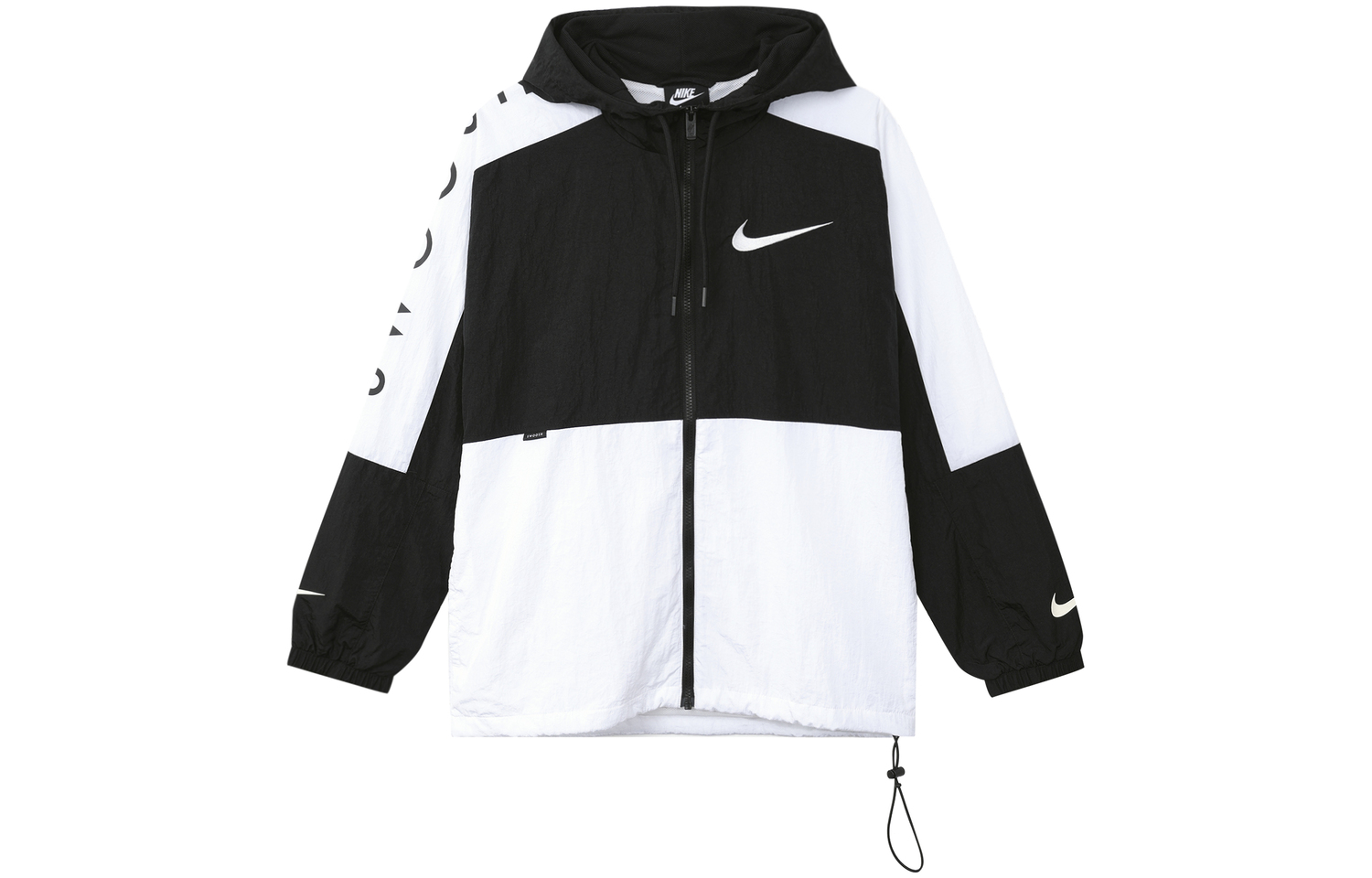 

Nike Мужская спортивная худи с молнией, Black White