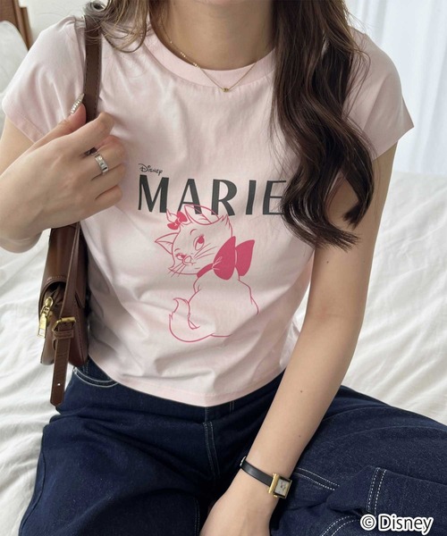 

Футболка с принтом Микки Маус, Минни Маус и Мари Disney, розовый