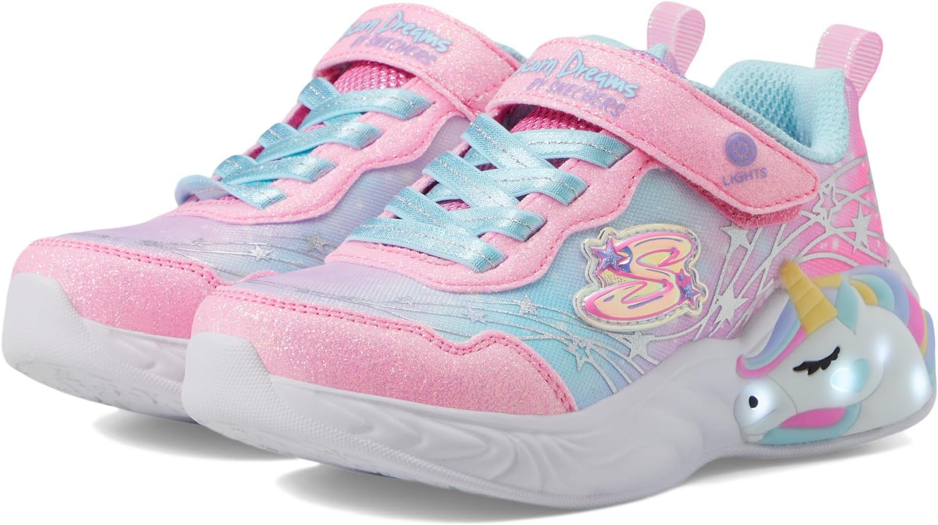 

Кроссовки Unicorn Dreams 302299L (Little Kid/Big Kid) SKECHERS KIDS, цвет Pink/Turquoise, Розовый, Кроссовки Unicorn Dreams 302299L (Little Kid/Big Kid) SKECHERS KIDS, цвет Pink/Turquoise