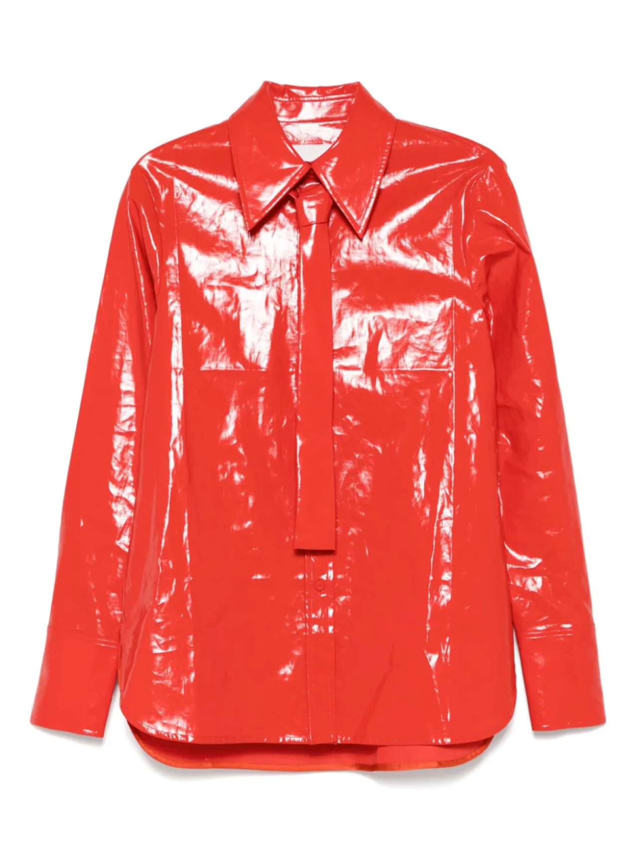 

Рубашка с завязкой Jil Sander, красный