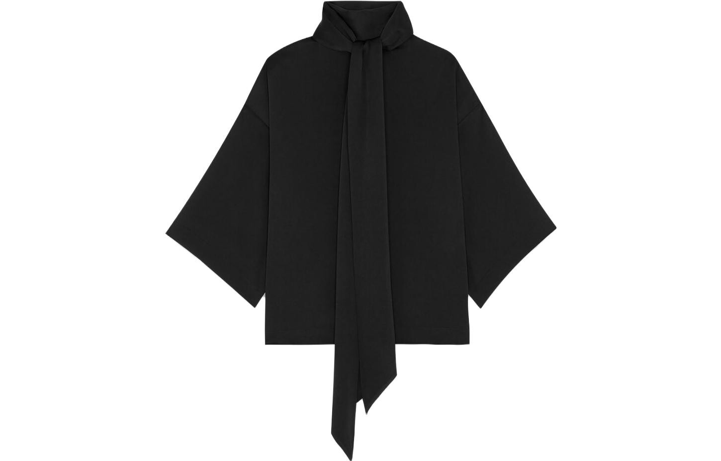 SAINT LAURENT Женская рубашка, цвет Black — фото 2