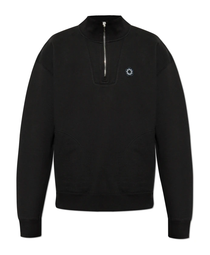 

Толстовка с нашивкой с логотипом Kenzo, черный